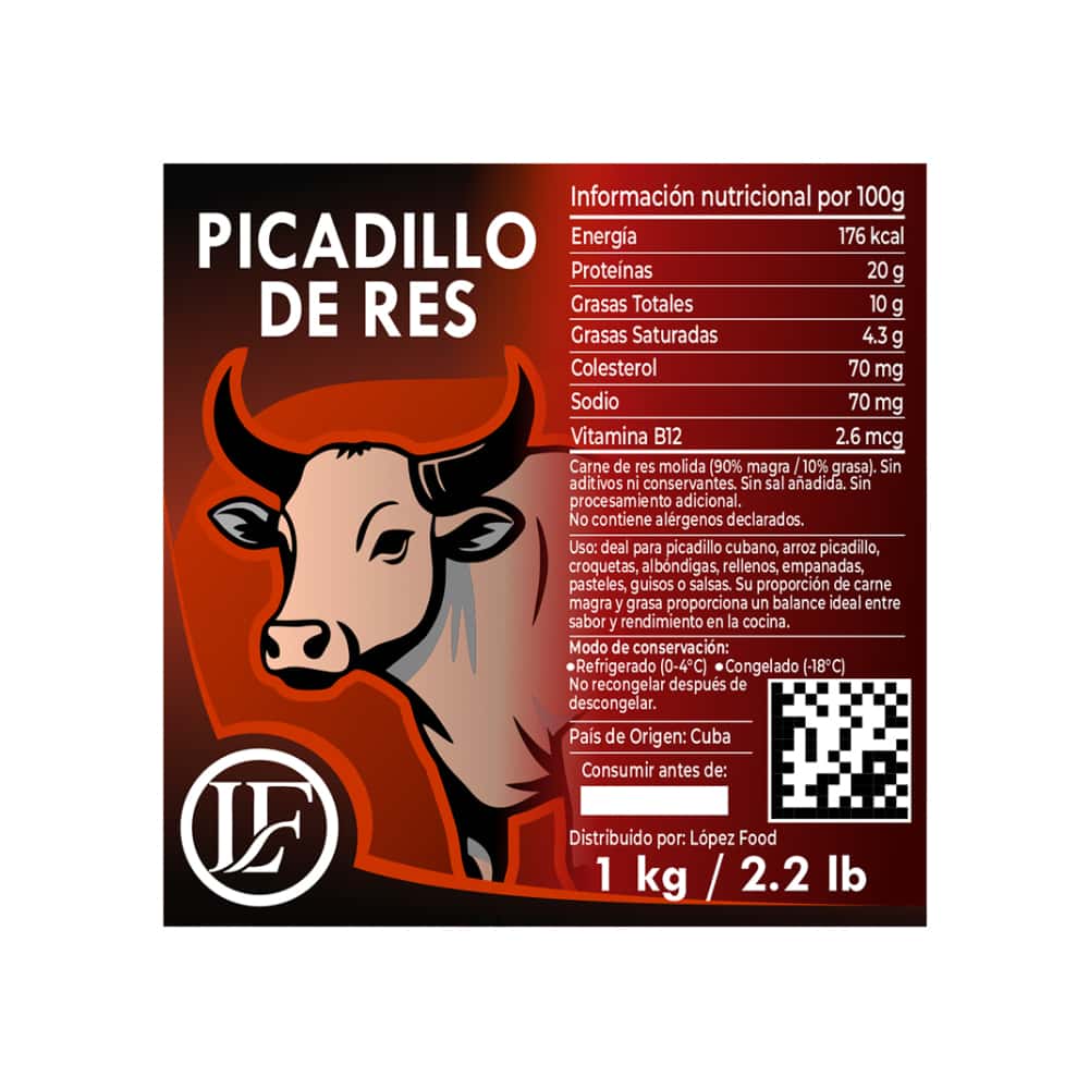 Picadillo de res LF (1 kg / 2.2 lb) - Miniatura 3