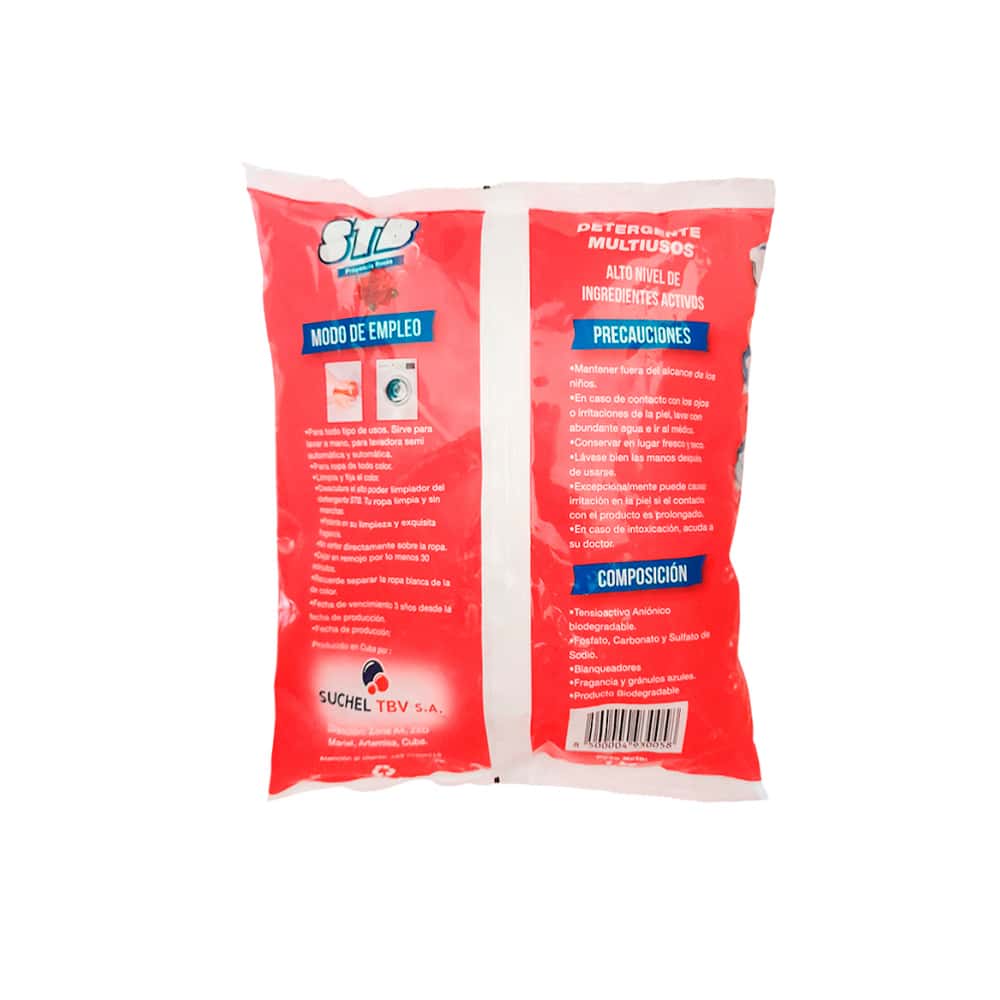 Detergente en polvo multiusos fragancia rosas STB (500 g / 1.1 lb) - Miniatura 2