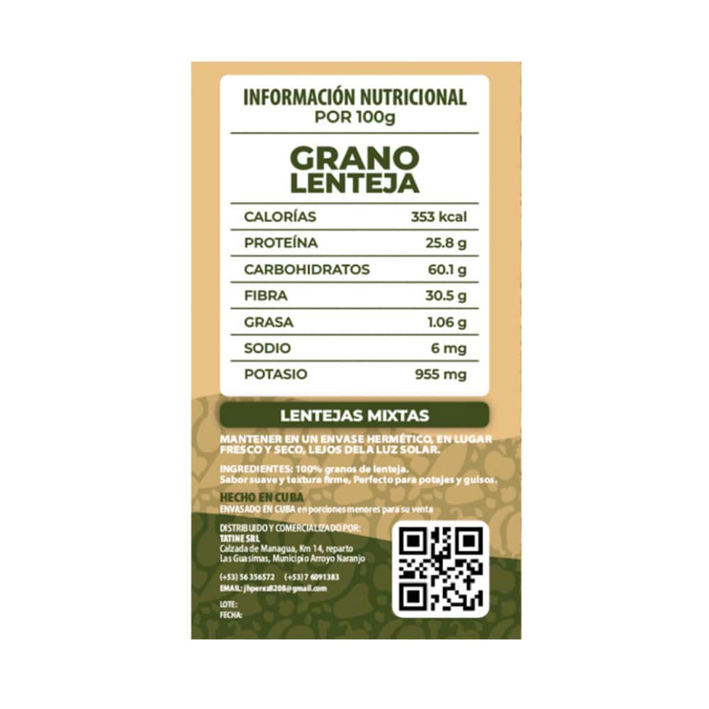 Lentejas Campo Vivo (4 x 500 g / 1.1 lb) - Miniatura 2