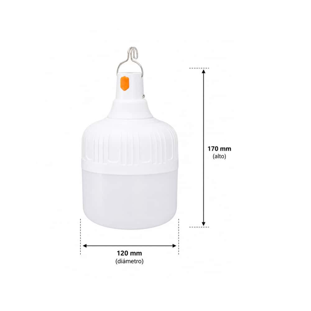 Bombillo recargable LED 50 W Desmatt LRB120 - Miniatura 2