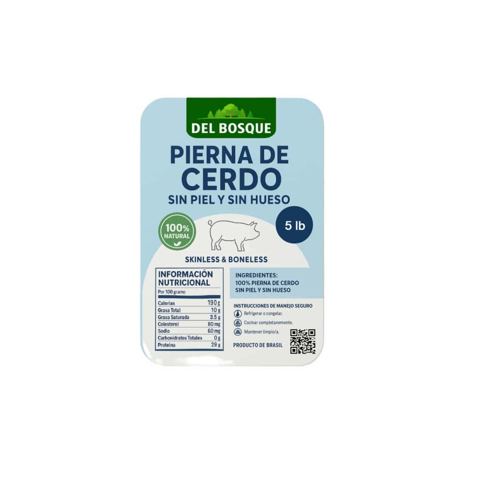 Pierna de cerdo sin piel y sin hueso Del Bosque (2.26 kg / 5 lb) - Miniatura 2