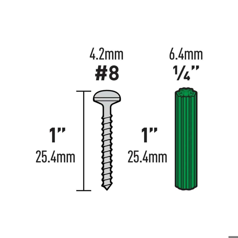Tornillo de anclaje con tacos plásticos #8 Covo (50 U) - Miniatura 5