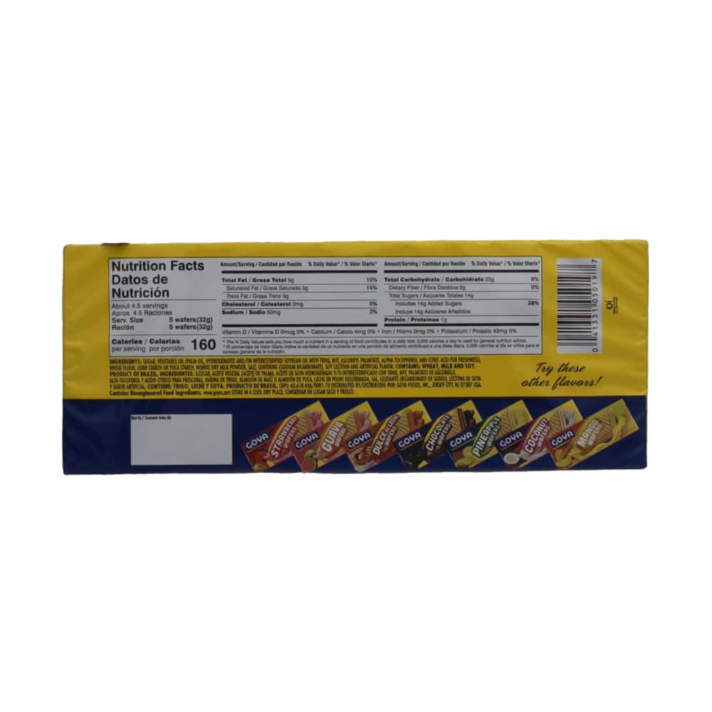 Sorbetos de vainilla rellenos con crema sabor vainilla Goya (140 g / 4.94 oz) - Miniatura 2