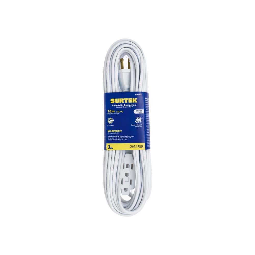Extensión eléctrica doméstica 10 m Surtek 136146 - Miniatura 2