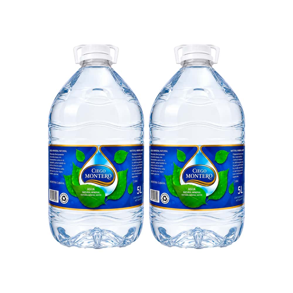 Agua mineral natural Ciego Montero (2 x 5000 ml) - Miniatura 1