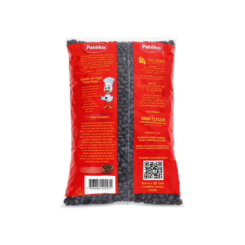 Frijoles negros Patéko (500 g / 1.1 lb) - Miniatura 2