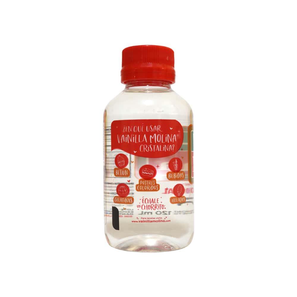 Saborizante artificial vainilla cristalina Molina (120 ml / 4.06 floz) - Miniatura 3
