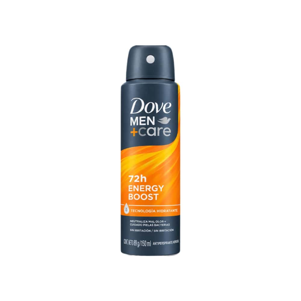 Desodorante antitranspirante en aerosol Dove Men+Care Energy Boost 72h (150 ml) - Miniatura 1