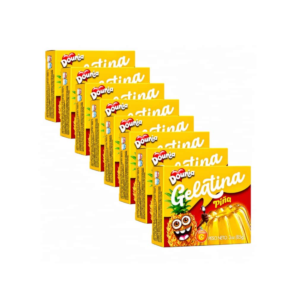 Gelatina con sabor piña Dounia (8 x 85 g / 3 oz) - Miniatura 1