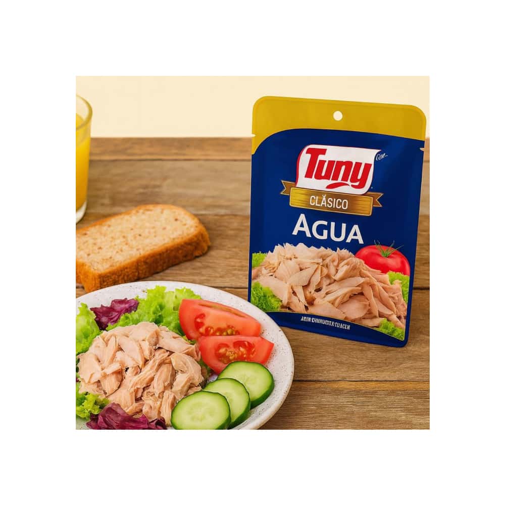 Atún en hojuelas en agua clásico Tuny (4 x 75 g / 2.64) - Miniatura 5