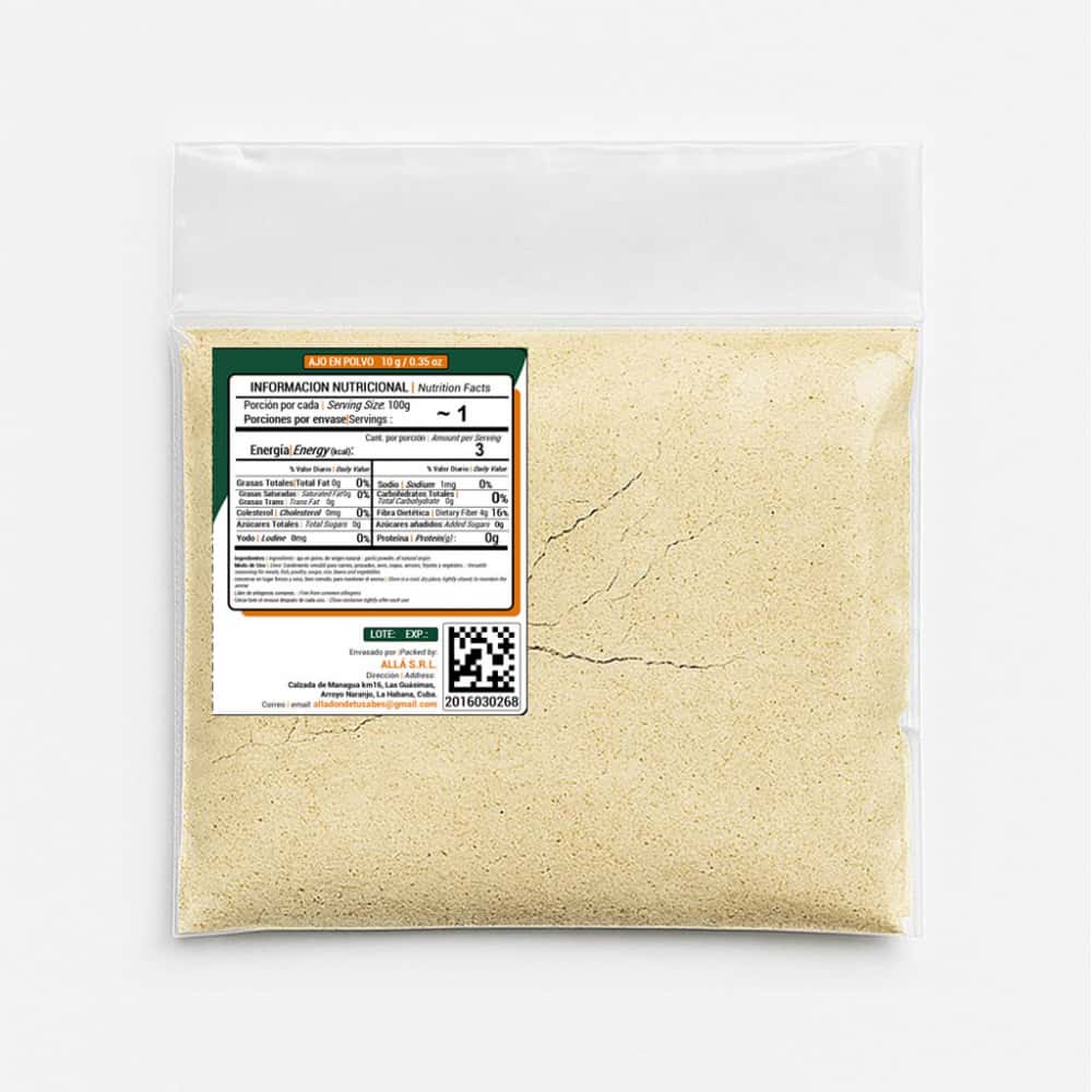 Ajo en polvo ALLÁ (10 g / 0.35 oz) - Miniatura 4