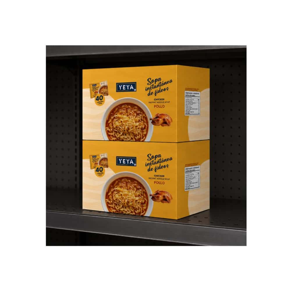 Sopa instantánea de fideos con sabor a pollo YEYA (40 x 75 g / 2.6 oz) - Miniatura 4