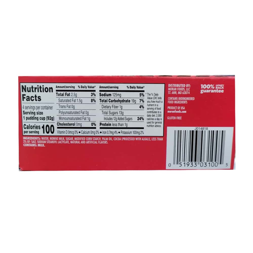 Natilla de chocolate Sunny's (4 x 92.1 g / 3.25 oz) - Miniatura 2