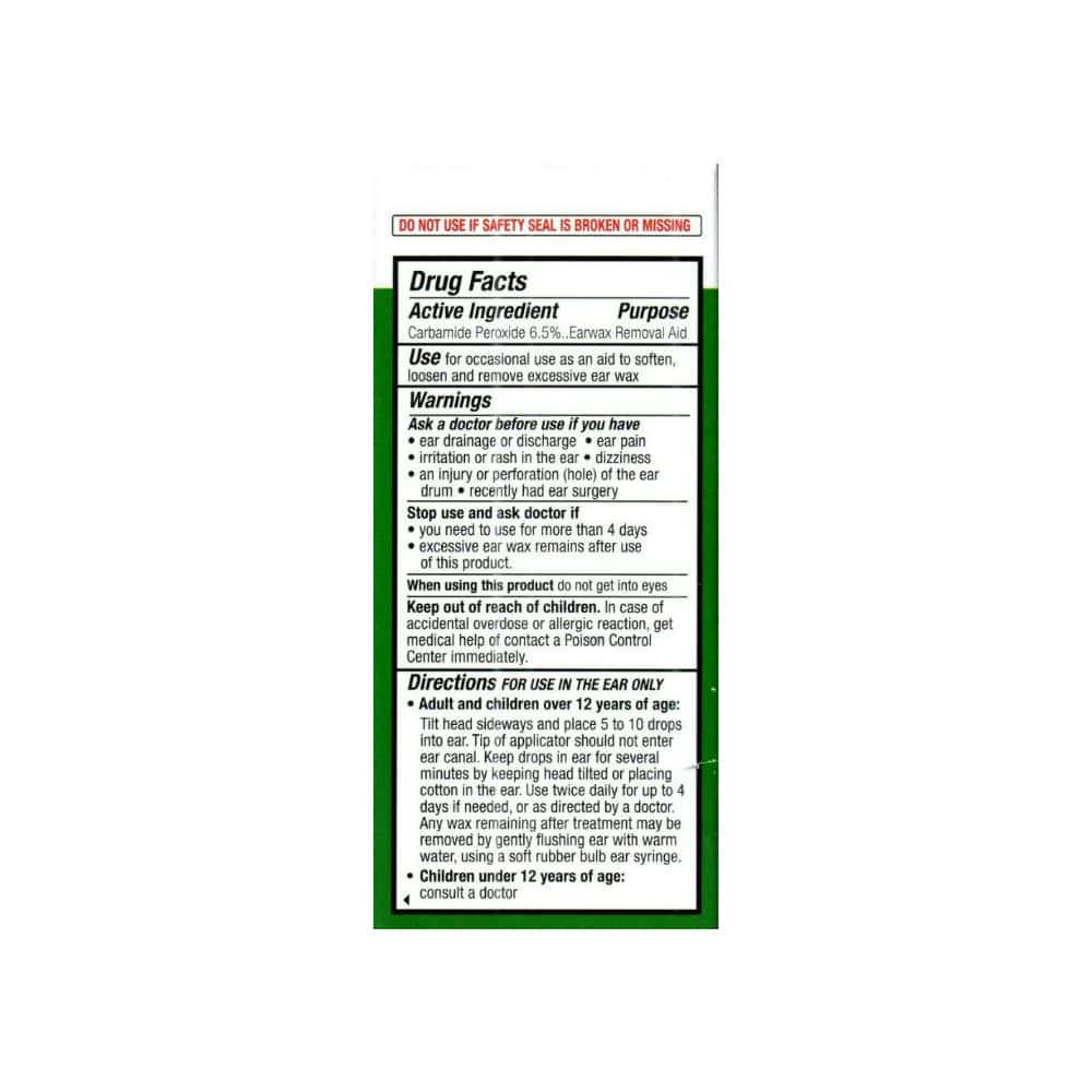 Gotas para eliminar la cera de los oídos. Peróxido de carbamida 6.5 % Sheffield Pharmaceuticals (15 ml) - Miniatura 3