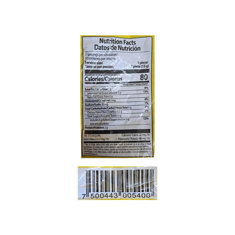 Bombón original relleno con crema de cacahuate / maní y oblea Bon o Bon (75 g / 2.64 oz) - Miniatura 4