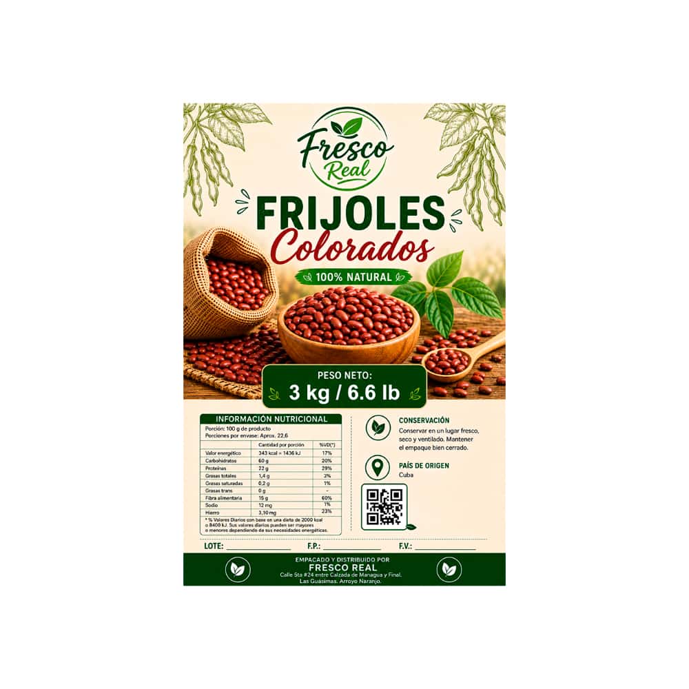 Frijoles colorados Fresco Real (3 kg / 6.6 lb) - Miniatura 2
