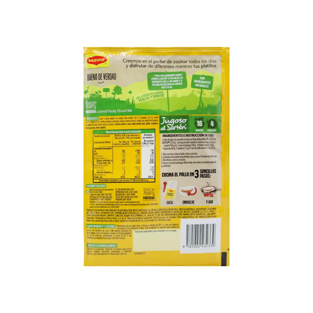 Papelitos sazonadores finas hierbas Maggi (23.4 g / 0.83 oz) - Miniatura 6