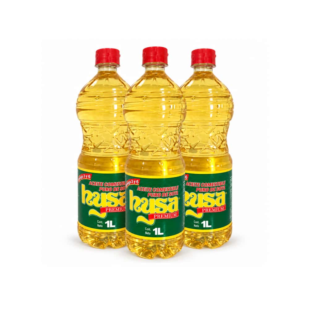 Aceite de soya puro Hysa (3 x 1 L) - Miniatura 1