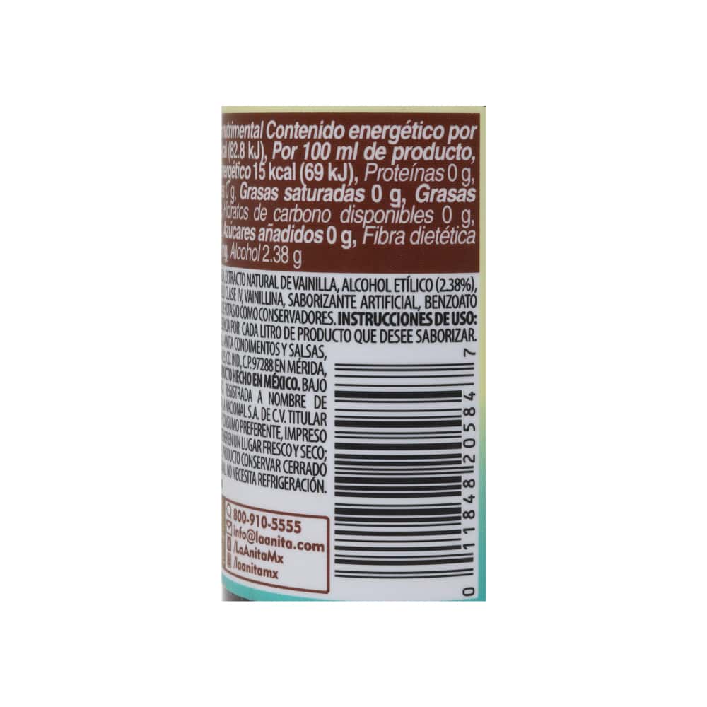 Saborizante natural vainilla La Anita (120 ml / 4.06 fl oz) - Miniatura 4