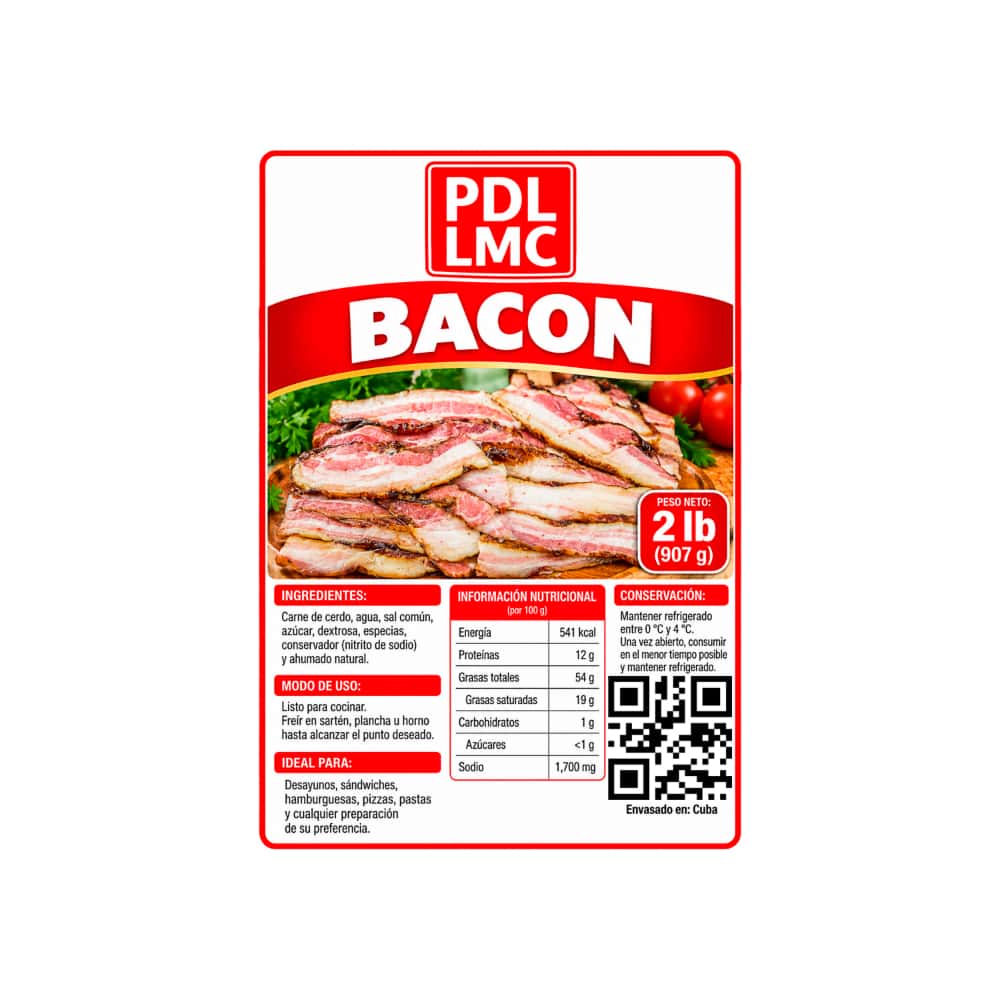 Bacon PDL LMC (907 g / 2 lb) - Miniatura 3