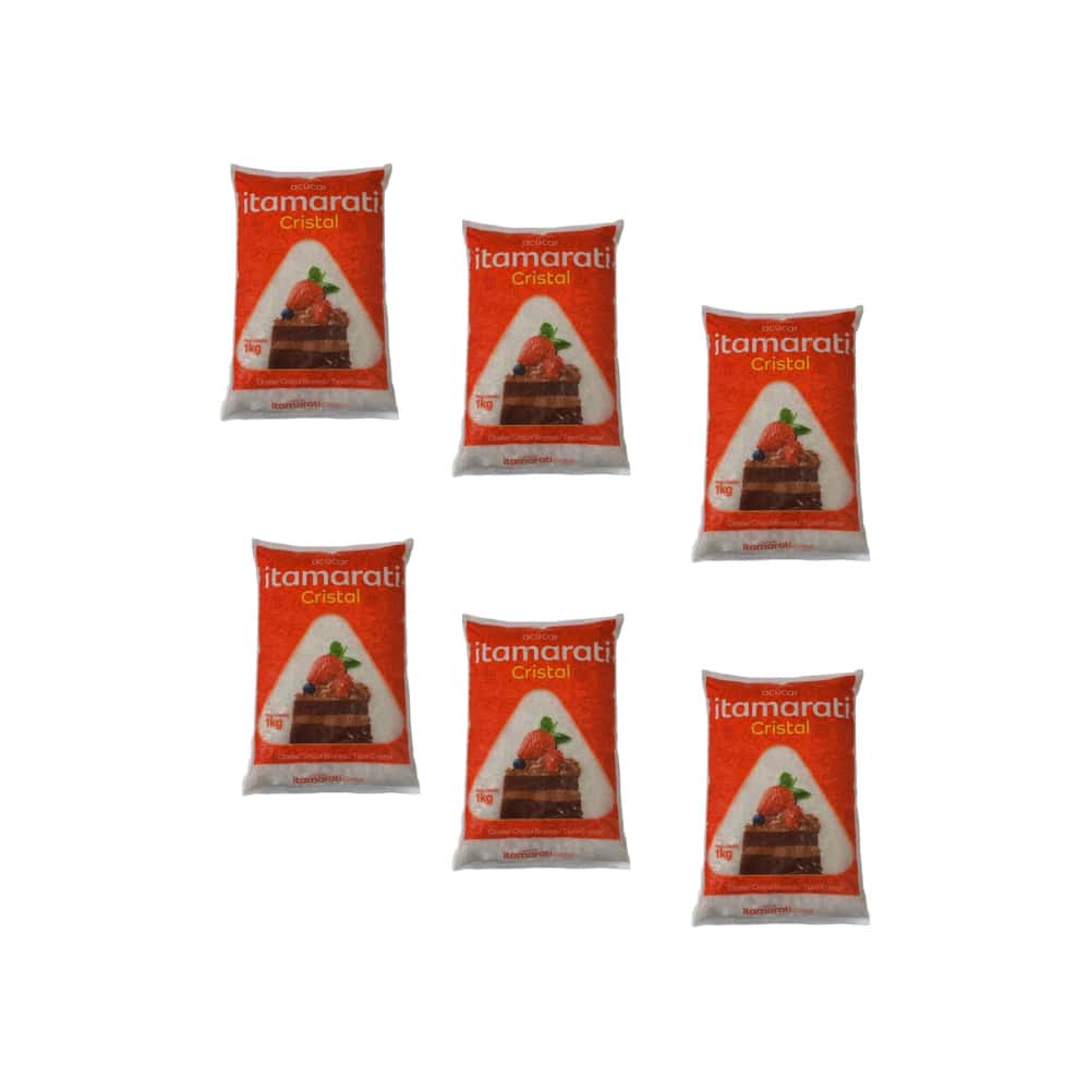 Azúcar blanca cristal Itamarati (6 x 1 kg / 2.2 lb) - Miniatura 1