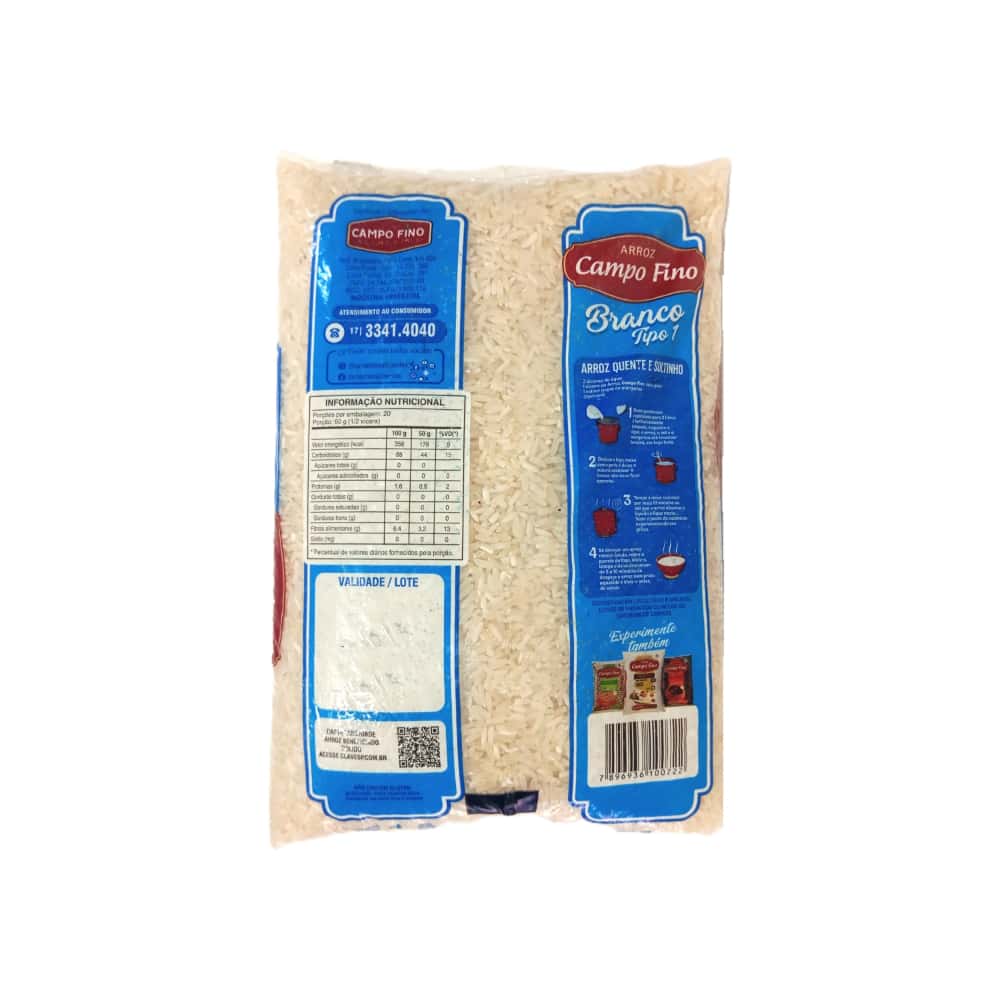 Arroz blanco Campo Fino (1 kg / 2.2 lb) - Miniatura 2