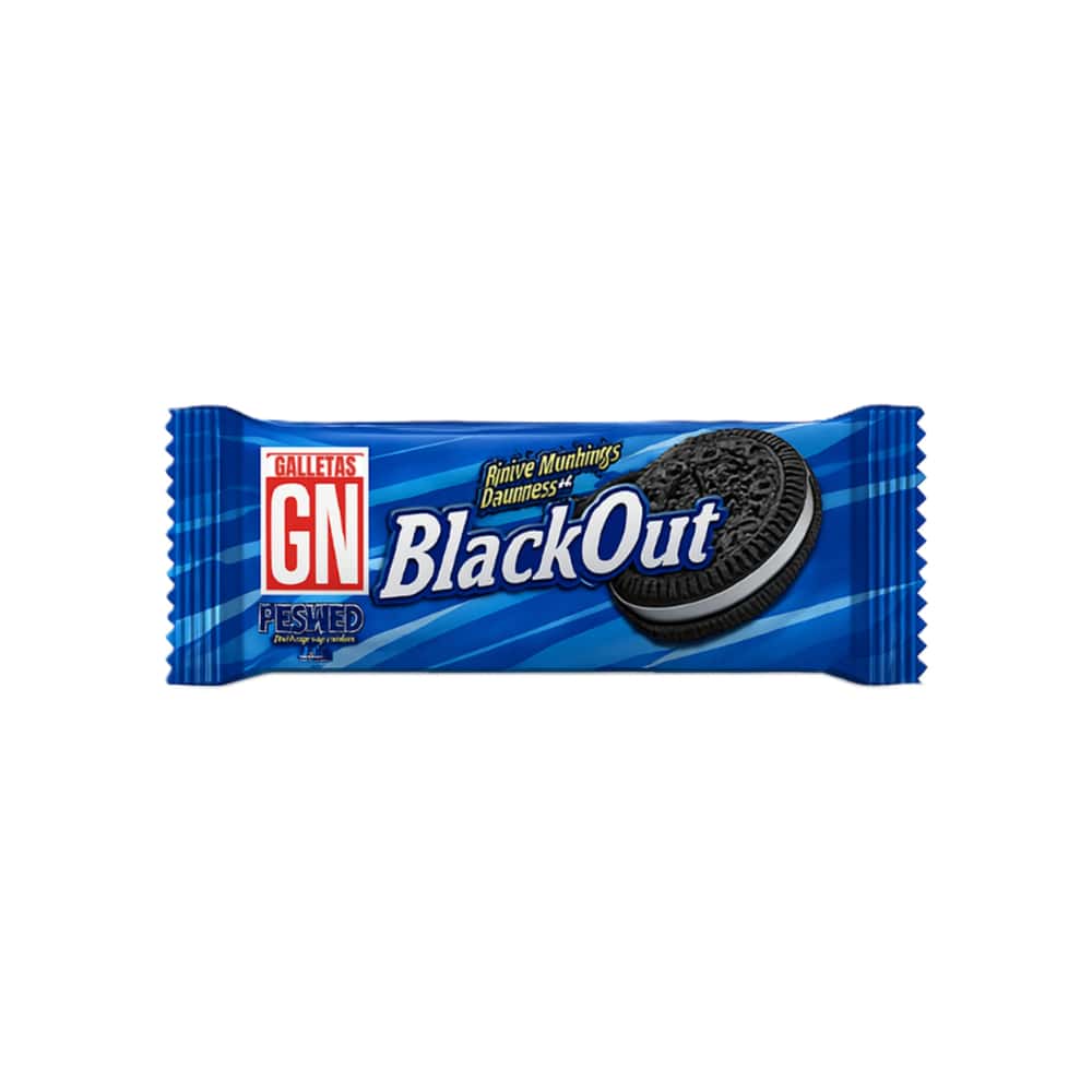 Galletas sabor chocolate con crema sabor vainilla Black Out GN (42 g / 1.48 oz) - Miniatura 1