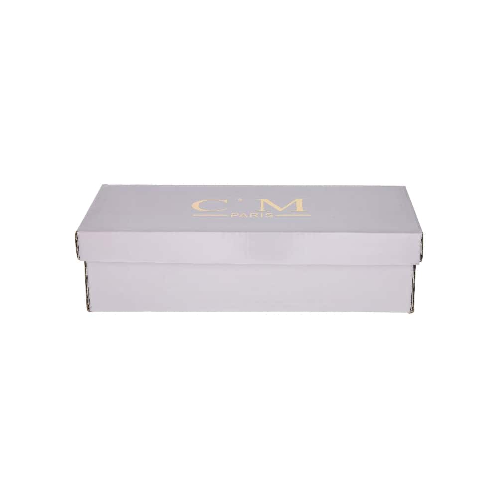 Sandalias planas marrones de correas cruzadas y nudo para mujer CM PARIS (Talla 38) - Miniatura 4