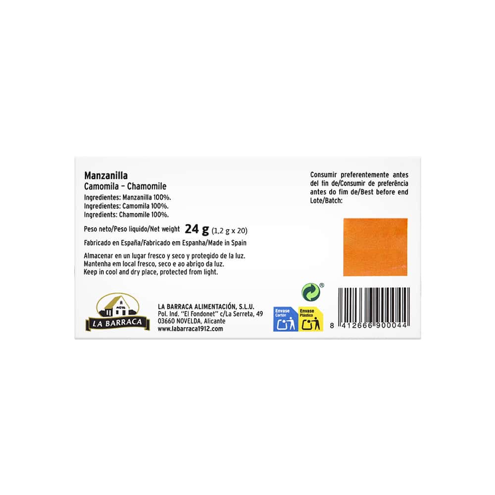 Té de manzanilla La Barraca (24 g) - Miniatura 2