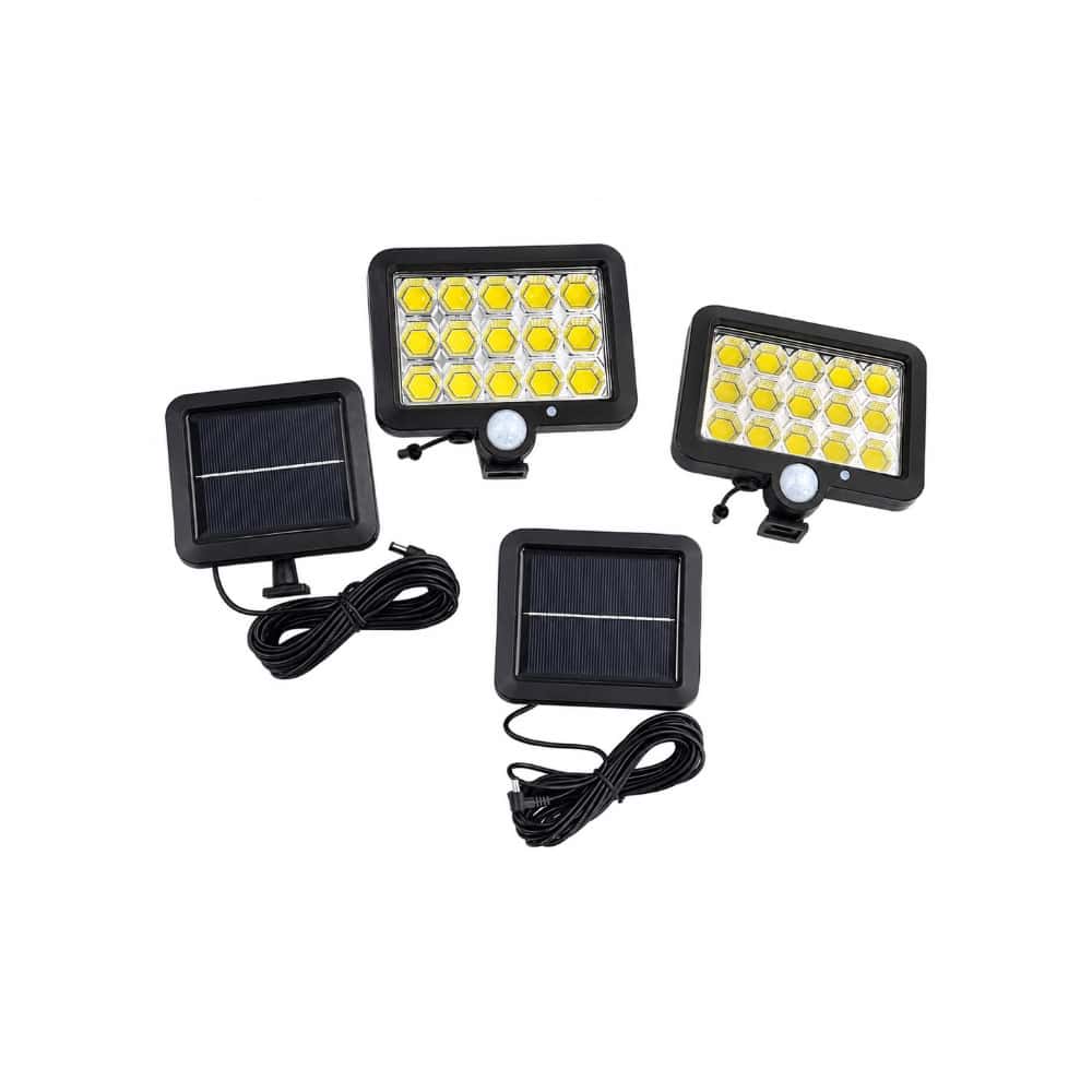Lámparas de pared con paneles solares para exteriores XL Soluciones - Miniatura 2