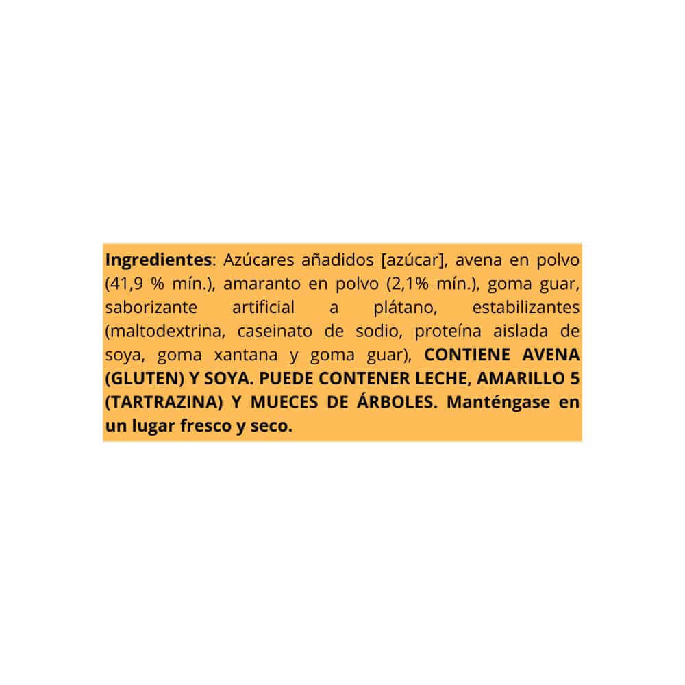 Avena para licuado instantáneo sabor plátano Great Value (200 g / 7.05 oz) - Miniatura 7