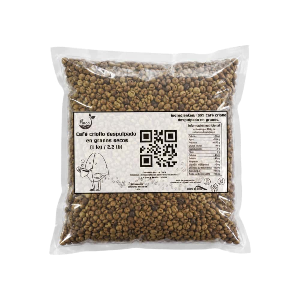 Café criollo despulpado en granos secos La Finca (1 kg / 2.2 lb) - Miniatura 5