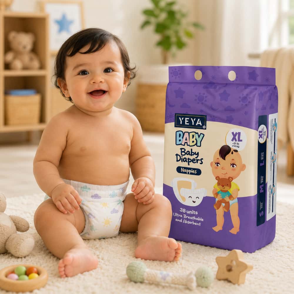 Pañales desechables para bebé talla XL YEYA (38 U) - Miniatura 4