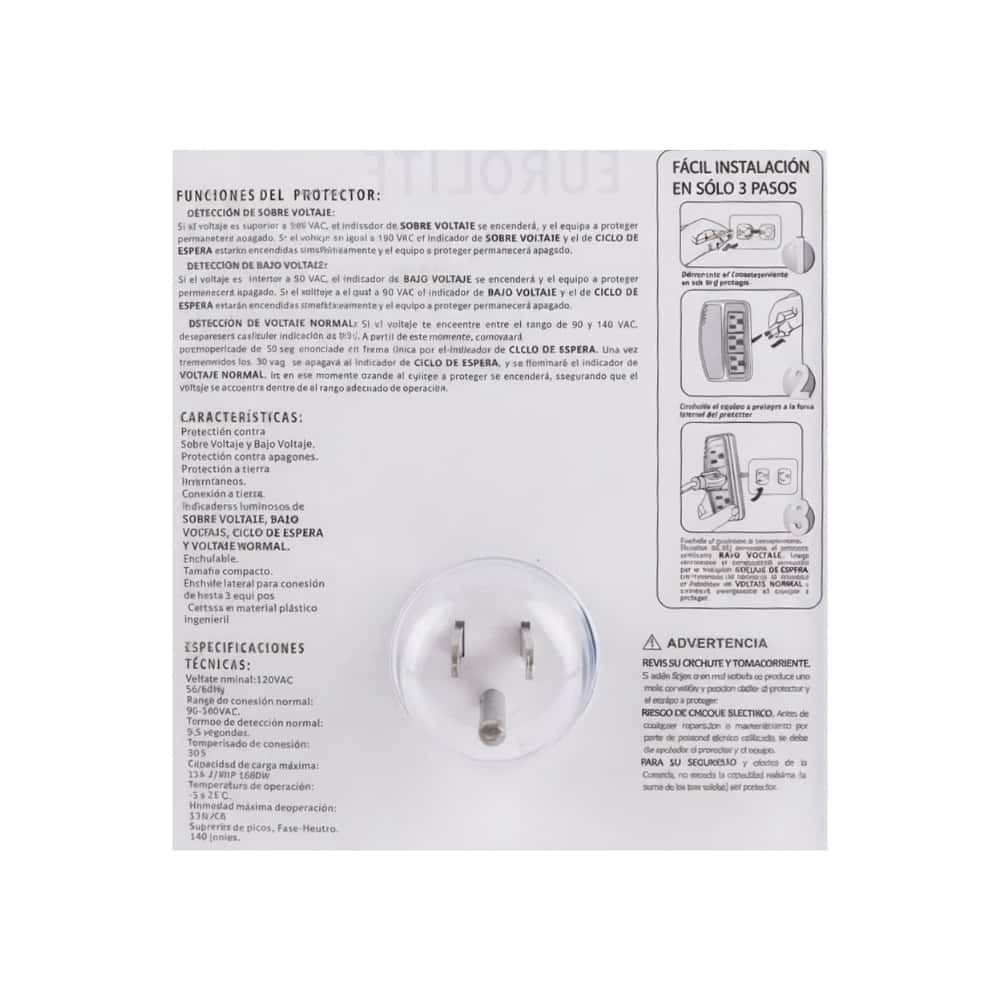 Protector de voltaje 120 V/15 A Eurolite EL-3064 - Miniatura 3