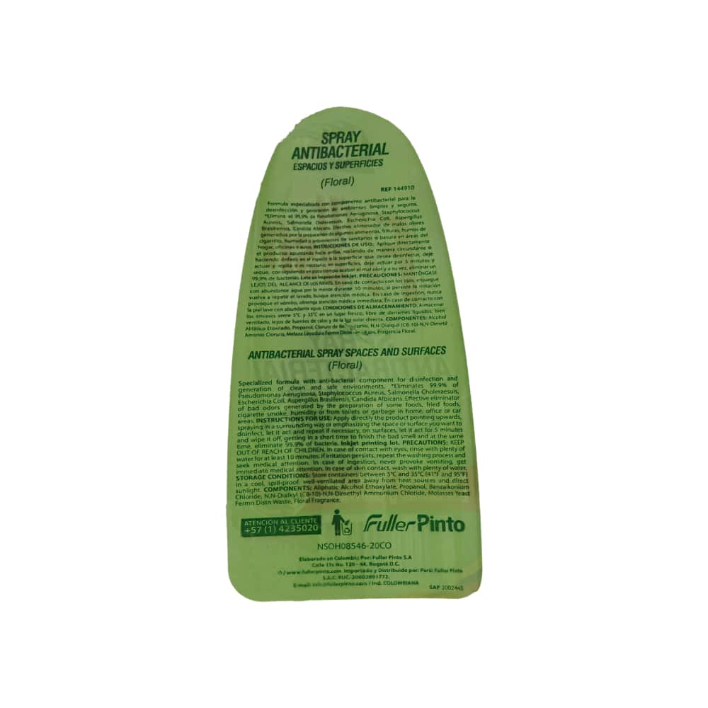 Spray antibacterial para espacios y superficies aroma floral Full Fresh (500 ml / 16.9 floz) - Miniatura 3