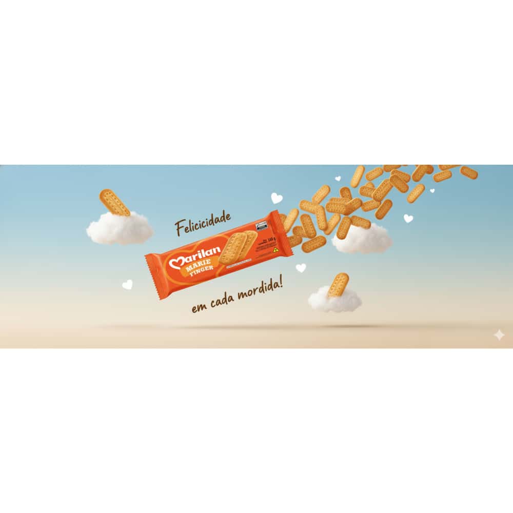 Galleta dulce de maizena Maria Finger Marilan (140 g / 4.9 oz) - Miniatura 4