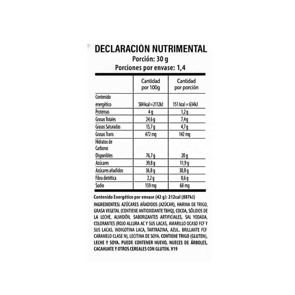 Galletas tipo wafer con relleno sabor a chocolate Gamesa Cremax (42 g / 1.48 oz) - Miniatura 2