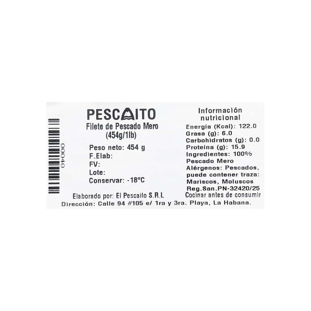 Filete de pescado mero Pescaito (454 g / 1 lb) - Miniatura 4