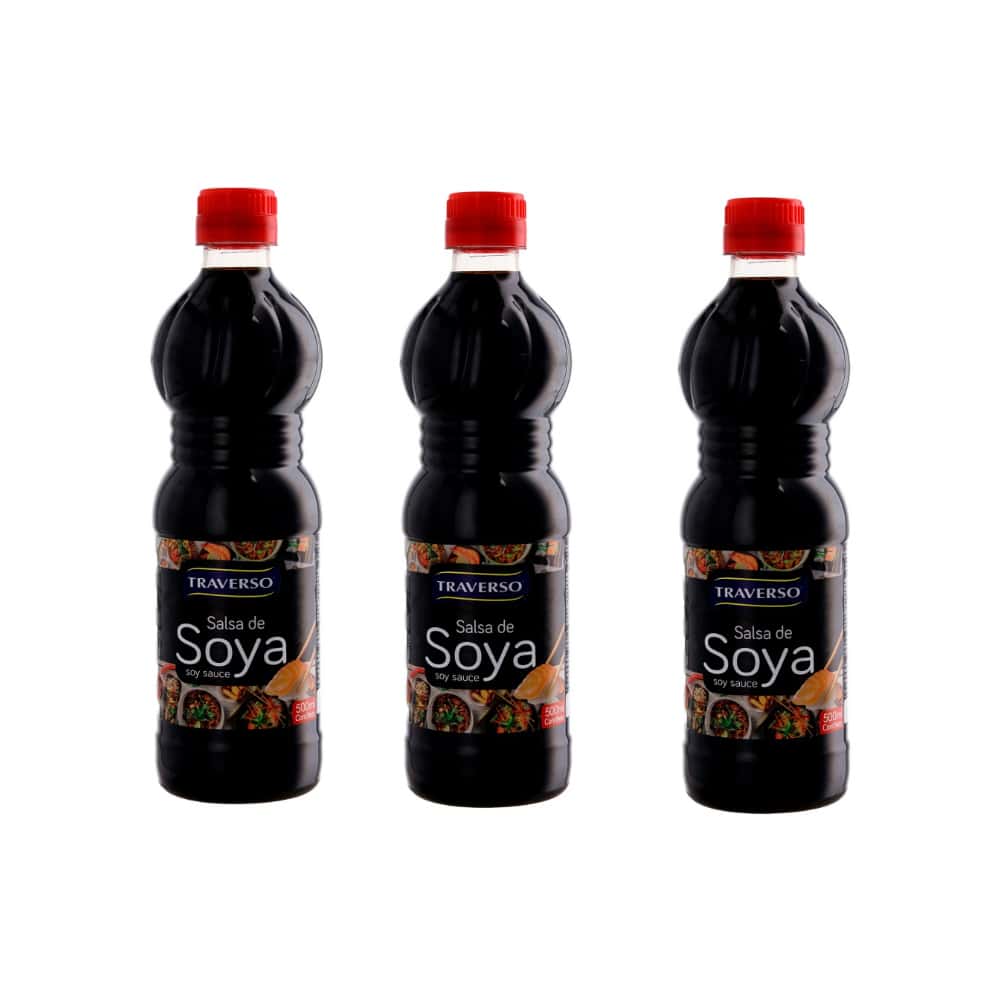 Salsa de Soya Traverso (3 x 500 ml) - Miniatura 1