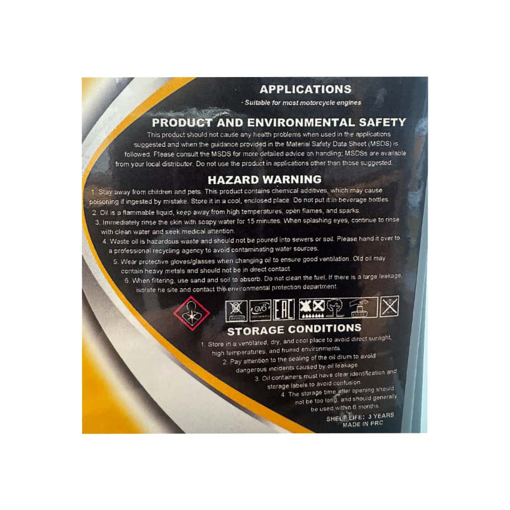 Aceite para motos 15W-40 Maxfluid (800 ml) - Miniatura 3