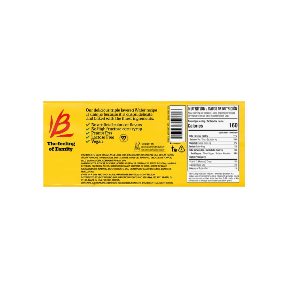 Sorbetos rellenos con crema sabor a chocolate Bauducco (142 g / 5 oz) - Miniatura 2