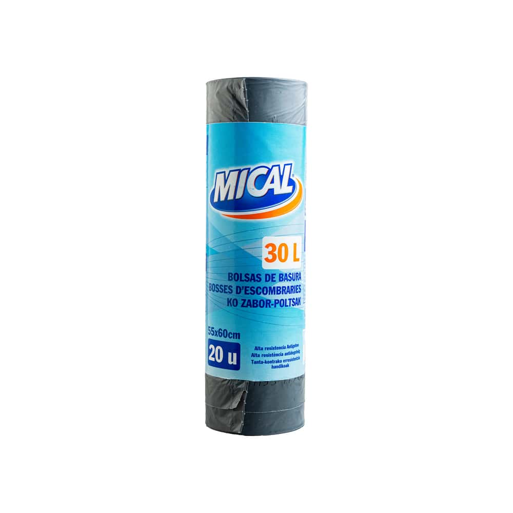 Bolsa de basura negra de 30 L Mical (20 U) - Miniatura 2
