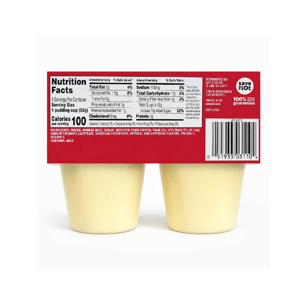 Natilla de vainilla Sunny's (4 x 92.1 g / 3.25 oz) - Miniatura 7