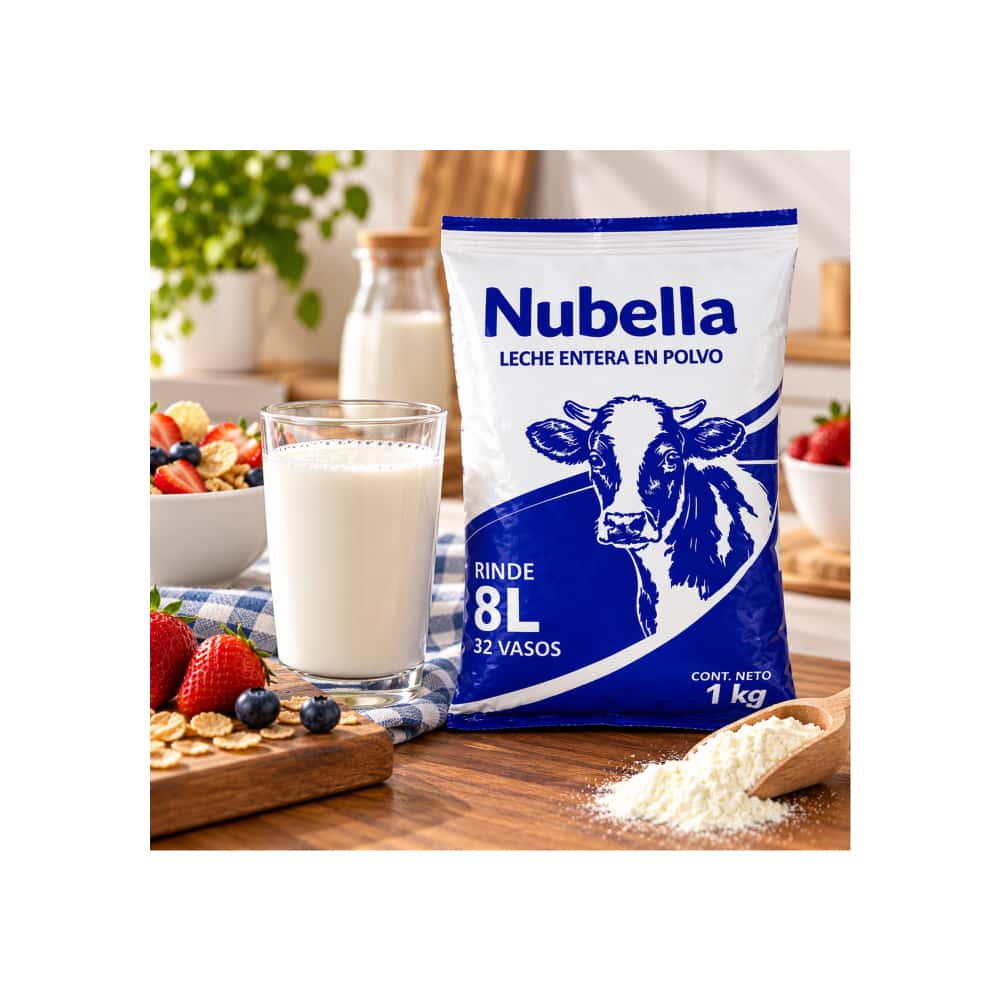 Leche en polvo entera Nubella (1 kg / 2.2 lb) - Miniatura 5