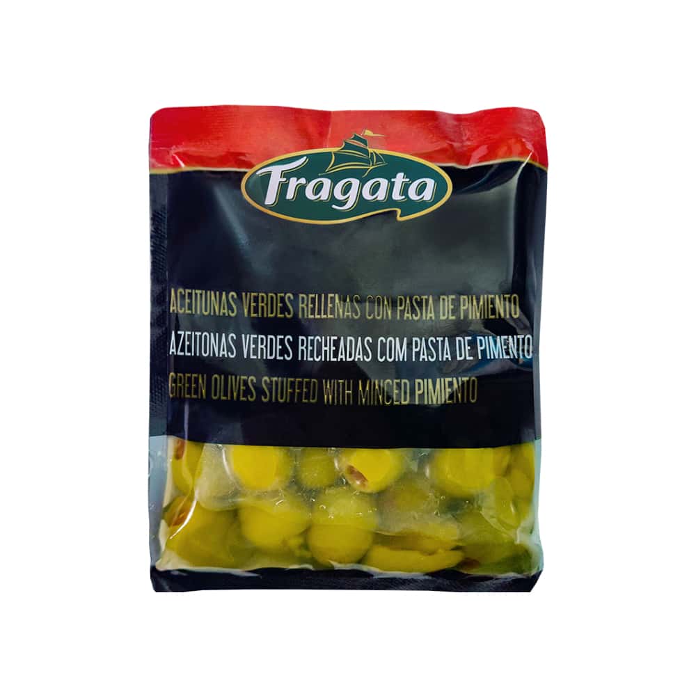 Aceitunas verdes rellenas con pimiento Fragata (160 g / 5.64 oz) - Miniatura 1