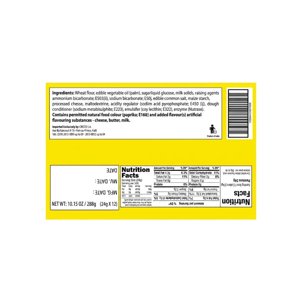 Galletas tipo sándwich de queso Bongú (12 x 24 g / 0.85 oz) - Miniatura 3