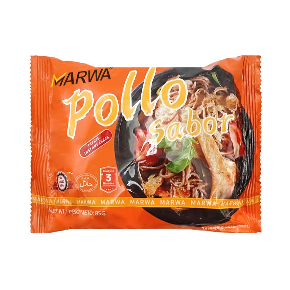 Sopa instantánea de fideos sabor pollo Marwa (85 g / 3 oz) - Miniatura 1