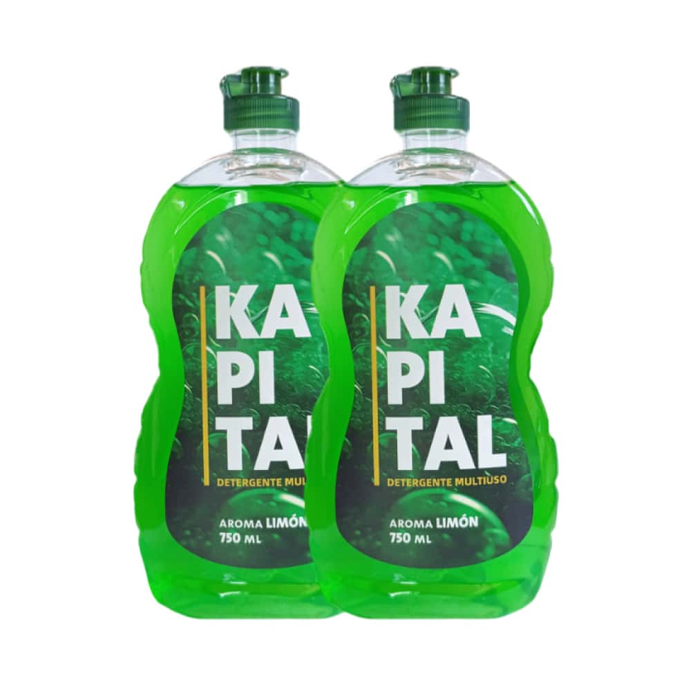 Detergente multiuso aroma limón Kapital (2 U x 750 ml) - Miniatura 1
