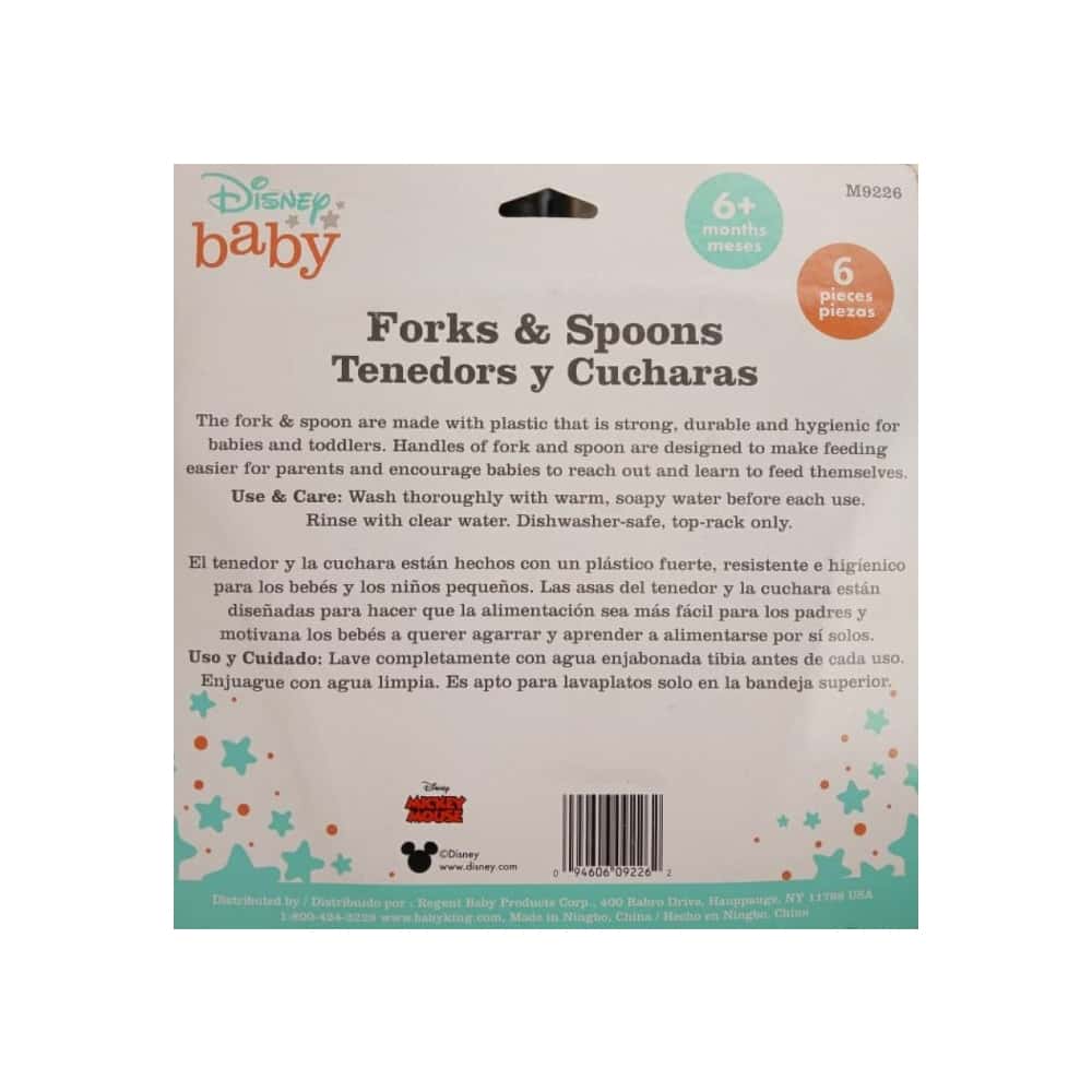 Juego de 6 piezas de cubiertos para bebes Disney Baby - Miniatura 2