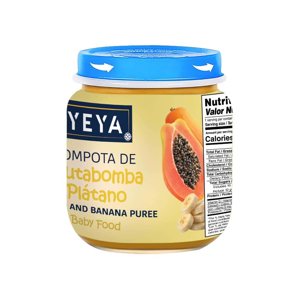 Compota de frutabomba y plátano YEYA (113 g / 4 oz) - Miniatura 3